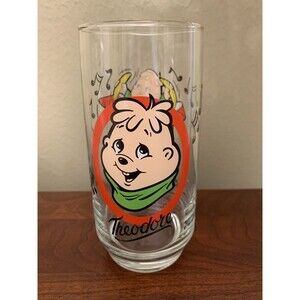 Alvin & the Chipmunks Theodore‎ High Ball Glass 1985 Bagdasarian Productions